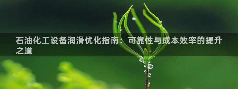 新城平台平台：石油化工设备润滑优化指南：可靠性与成本效率的提