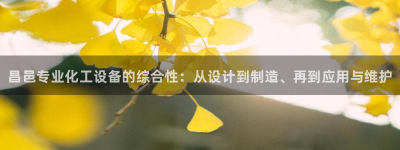 新城平台登录入口官网查询：昌邑专业化工设备的综合性